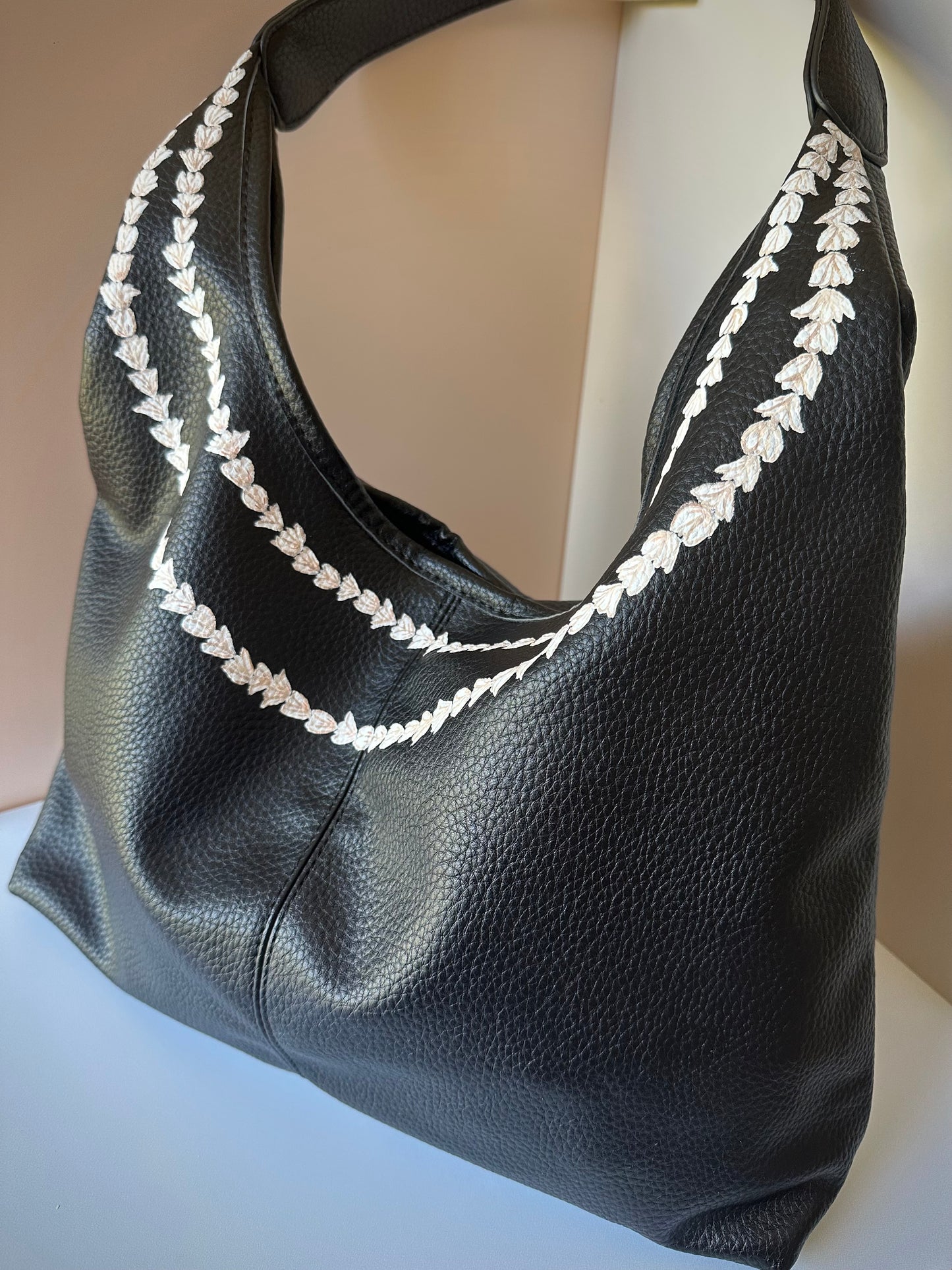 Pikake Slouchy Shoulder Bag & Matching Pouch