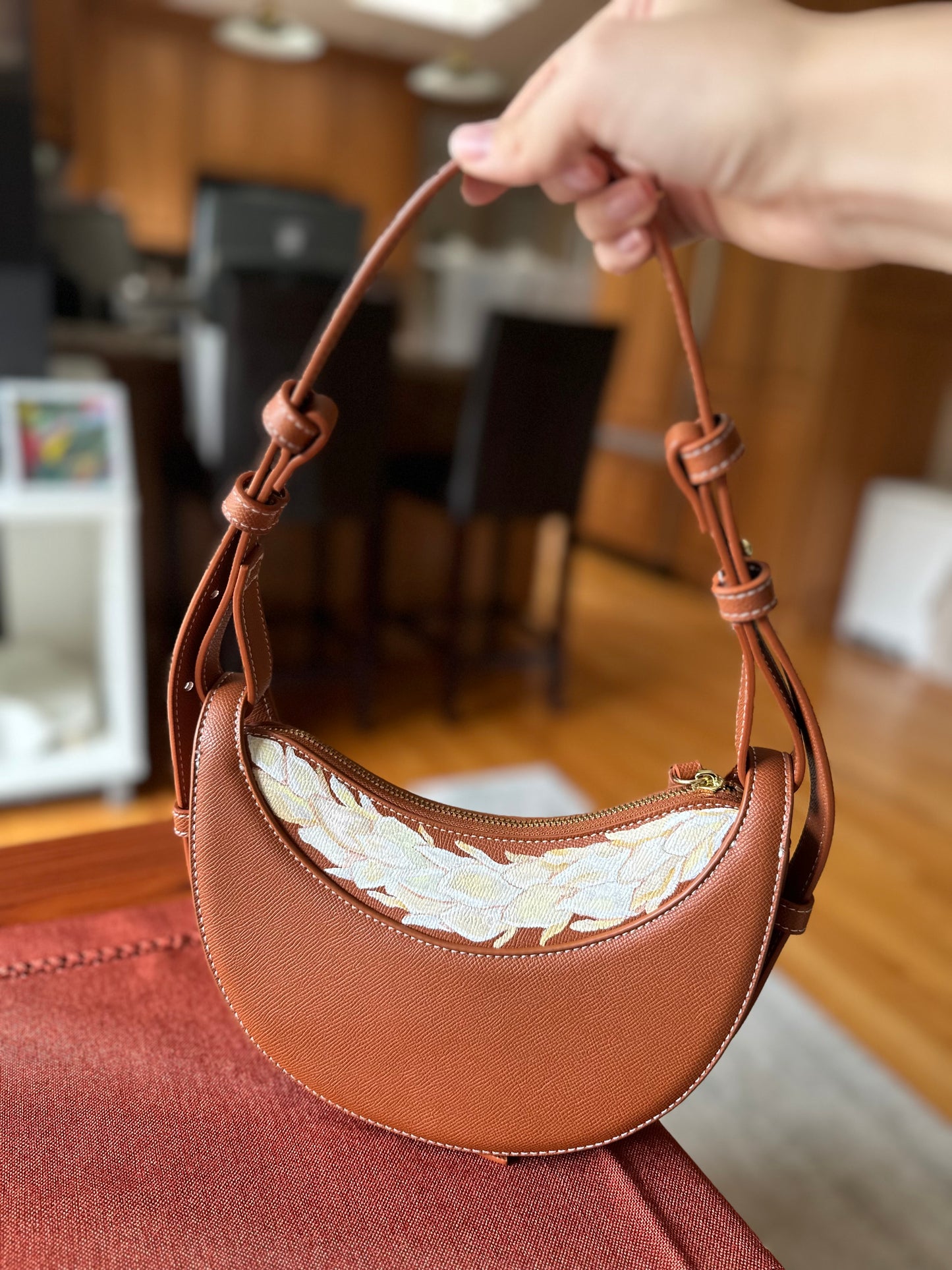 Ginger Crescent Equestrian Bag