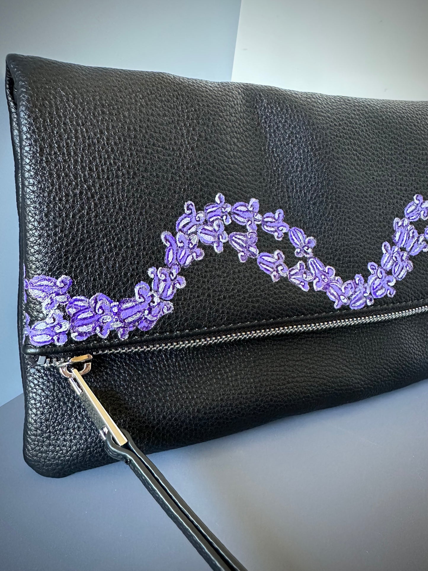 Crown Flower Fold-over Clutch